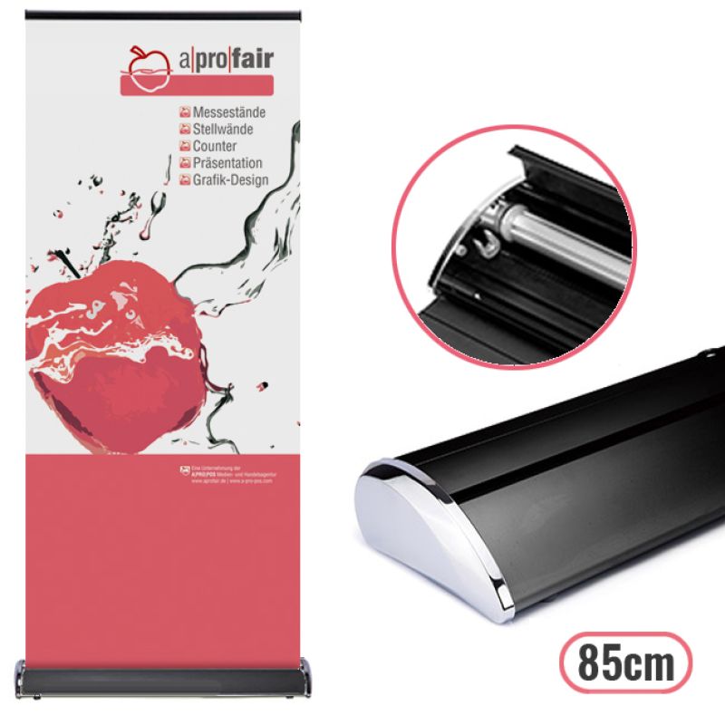 Rollbanner Deluxe Fly 85 black Rollbanner Deluxe Fly 85 black